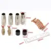 Welding Accessory Durable Connecting rod Welding Torch Accessories Kit for Replacements Parts 6