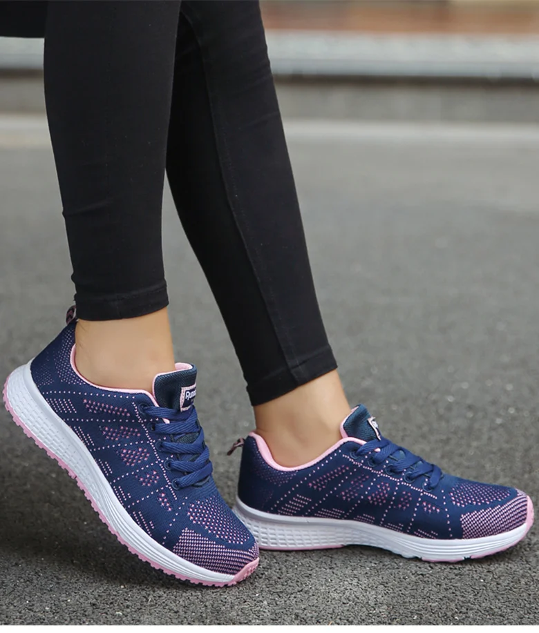 Women Sports Shoes 2023 Trends Sneakers Women Light Sport Sneaker Breathable Casual Shoes For Women White Tennis Female Footwear