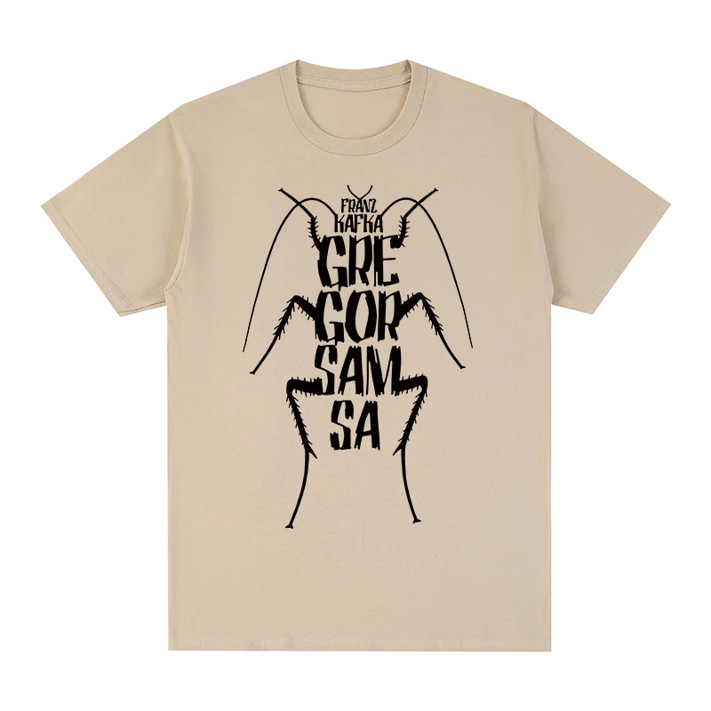 

Franz Kafka Vintage T-shirt Metamorphosis Round Collar Pure Cotton Men T shirt New TEE TSHIRT Womens Tops Unisex