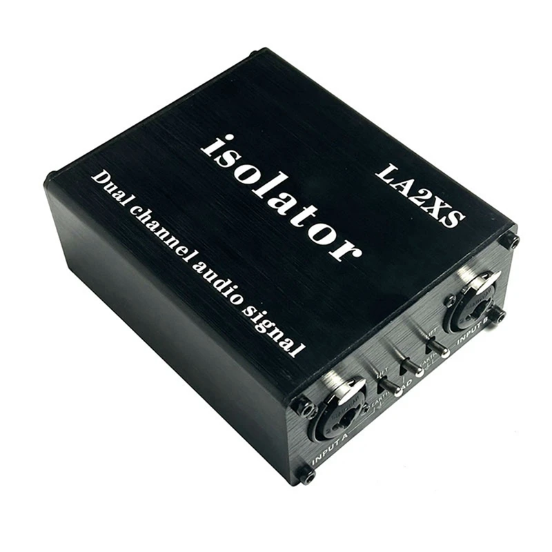 1Pcs Audio Signal Isolator Eliminates Current Noise Dual-Channel 6.5 XLR Mixer Audio Isolator LA2XS 6