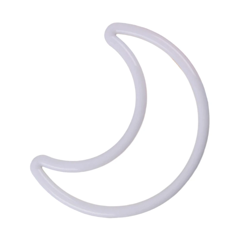 Dream Catcher Using White Plastic Moon Handmade Unique Shape For DIY Dreamcatchers Wreaths Macram Craft Supplies 3