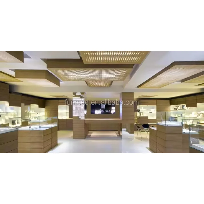 Custom. 고급 모던 탑 LED 스트립 디자인, 나무 유리 쇼케이스, 쥬얼리 디스플레이, 상점용 캐비닛