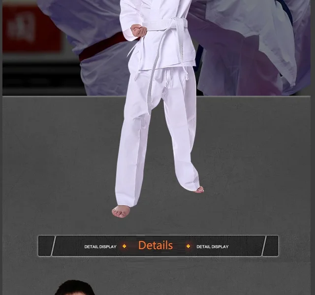 Abito Karate Bambini Rosso Con Cintura Bianca Inclusa - Comodo E Durevole - Foto 2