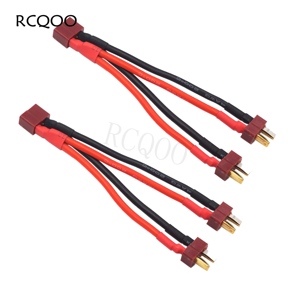 

2Pack T Plug Parallel Battery Connector Cable Deans Style Parallel Y-Harness for RC Multicopter Quadcopter Car LiPo Battery