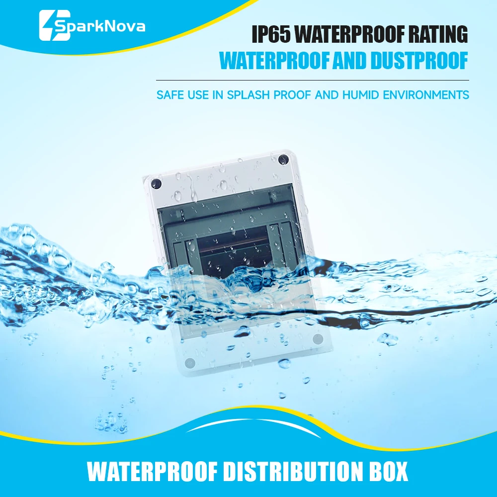 IP65 Waterproof Distribution Box 2/3/5/8/12/15/18/24WAY ABS Plastic Electrical Enclosure HT Series Junction Box