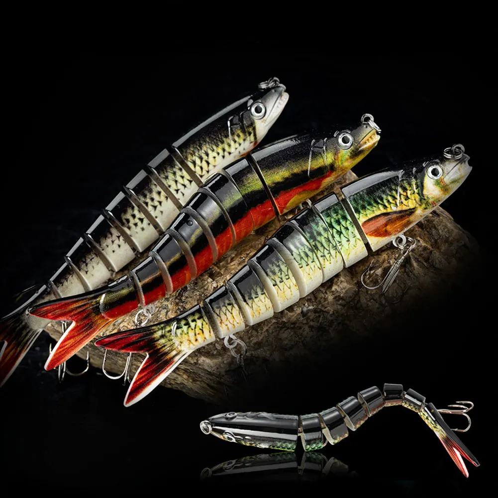 ABS Multi Jointed Sinking Wobblers Fishing Lures for Pike Carp