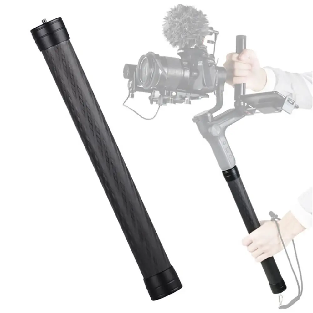액션 카메라 탄소 섬유 익스텐션 폴 스틱, 스레드 스태빌라이저 로드 모노포드, DJI Ronin S Moza Air 2 Zhiyun 크레인, 1/4 인치