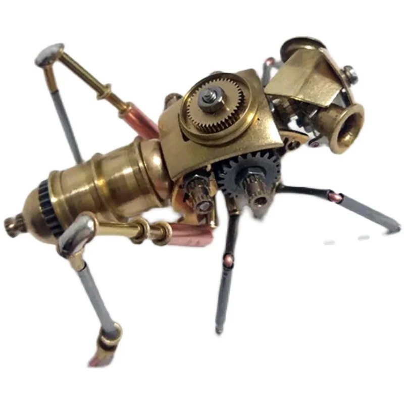 3D steampunk mechanical insect cricket full metal model pure handmade crafts ornaments-Finished Product