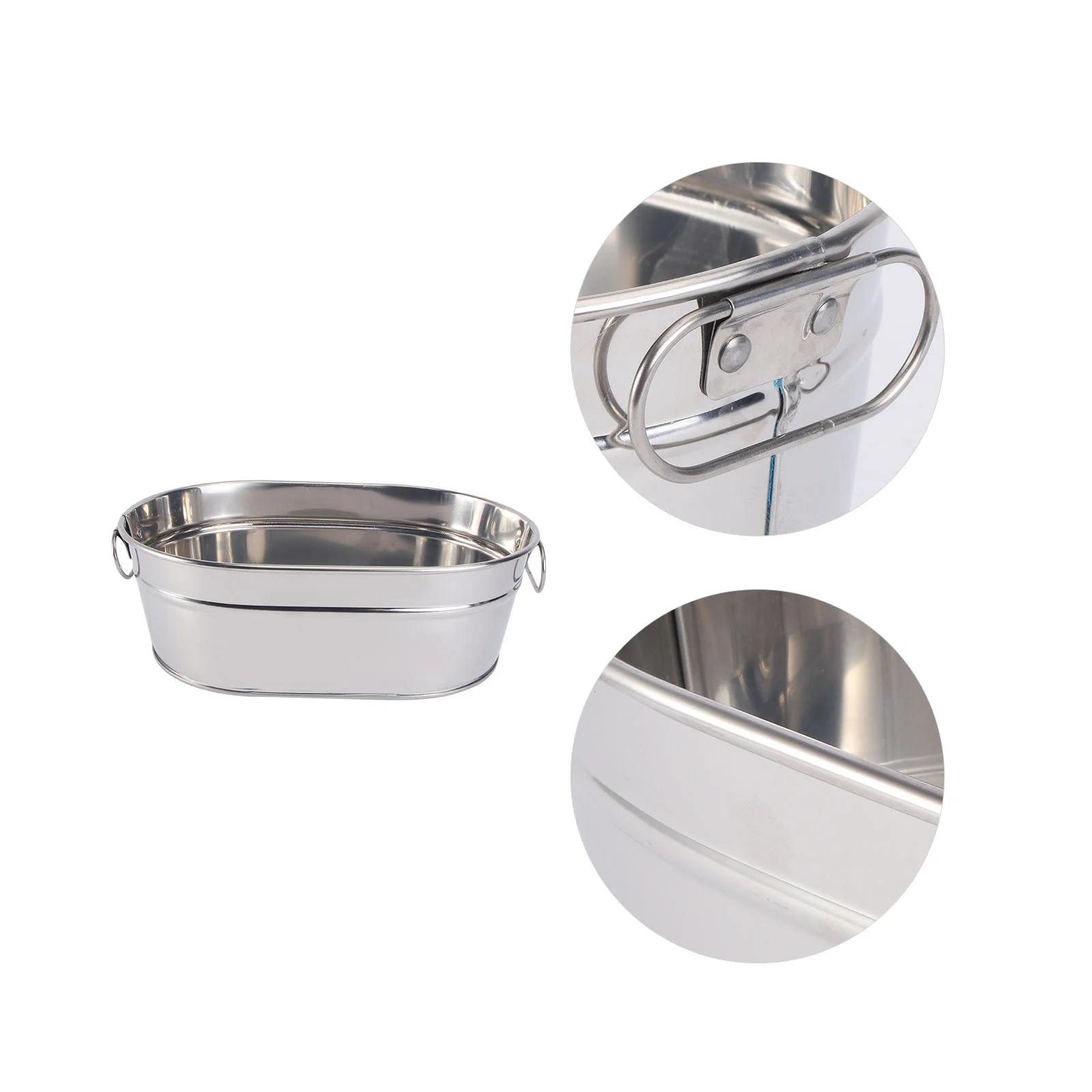 Seafood barrel container stainless steel for hotel restaurant and home use durable and easy to clean