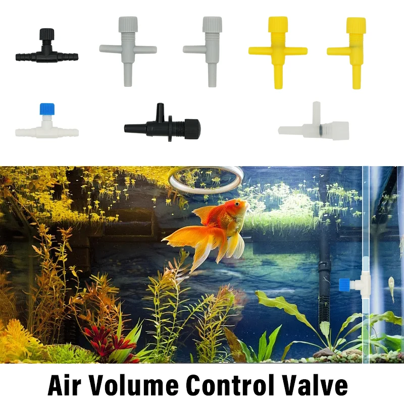 10pcs Aquarium Air Flow Control Valve Tap Fish Tank Air Regulator Hose Connector For Oxygen Tube Aquarium Accessories 5