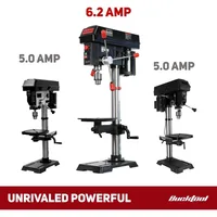 12 INCH 6.2A Professional Bench Drill Press, 3/4HP Powerful Benchtop Drill Press, Variable Speed Drill Press 2