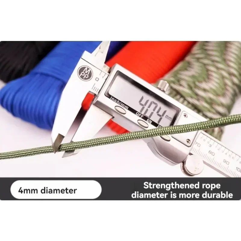 31 Metres Multi-purpose 7-core Hand-woven Paracord for Outdoor Adventure DIY Camping Hiking Survival Weaving Bracelet Keychain