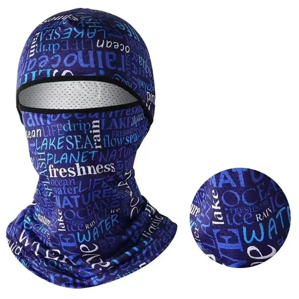 Sonnenschutz Sturmhaube Vollgesichts-Fahrradkappe UV-Schutz Fahrrad Motorrad Eisseide Vollgesichtsmaske zum Radfahren Skifahren – Detail 4