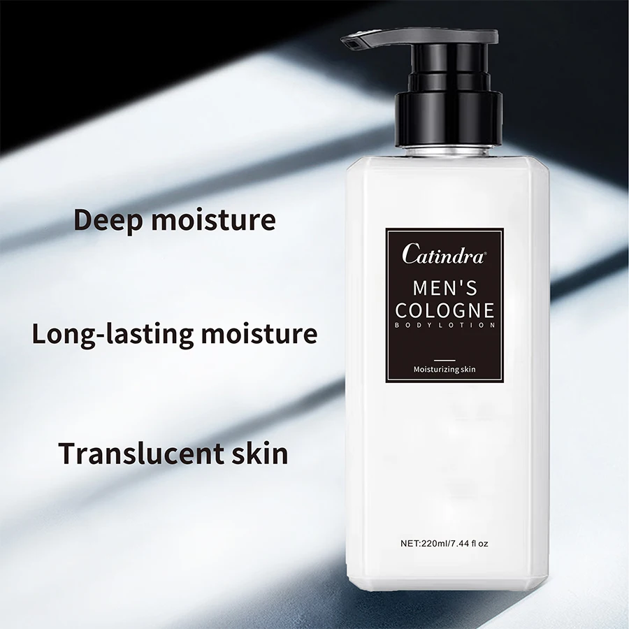 Catindra Men‘s Cologne Body Lotion Moisturizes Skin Smooth Prevent Dryness Roughness Body Lotion Comes with Perfume Flavor 3