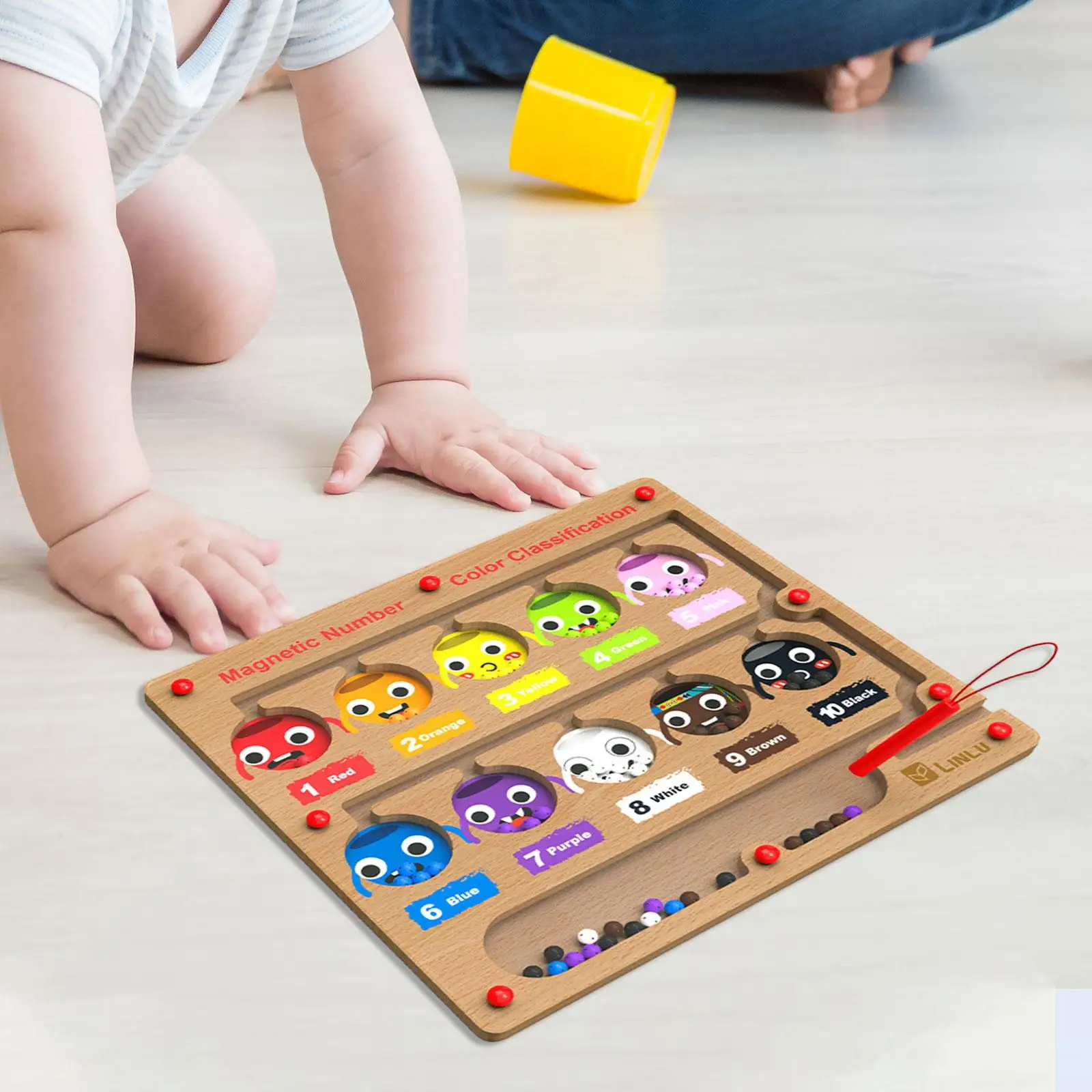 

Wooden Counting Matching Game for 3 4 5 6 7 Years Old Girls Boys Educational Preschoolers Gift Wooden Magnet Puzzle Boards