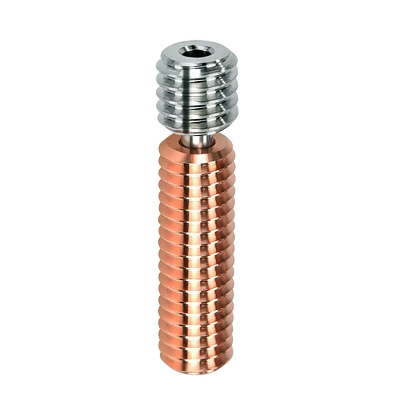 3D Printer Accessories Bimetallic Throat Feed Pipe Titanium Alloy Chromium Zirconium Copper MK8 Nozzle Throat 1.75mm