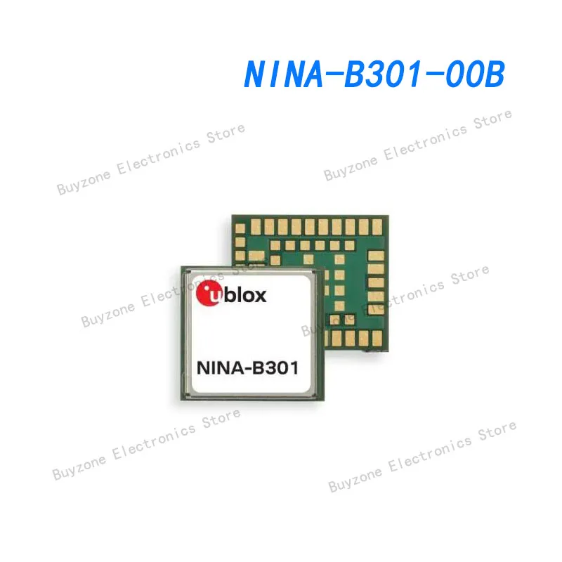 

NINA-B301-00B Bluetooth Modules - 802.15.1 Bluetooth Low Energystand-alone, antenna pin, Open CPU10.0x11.6 mm, 500 pcs/reel