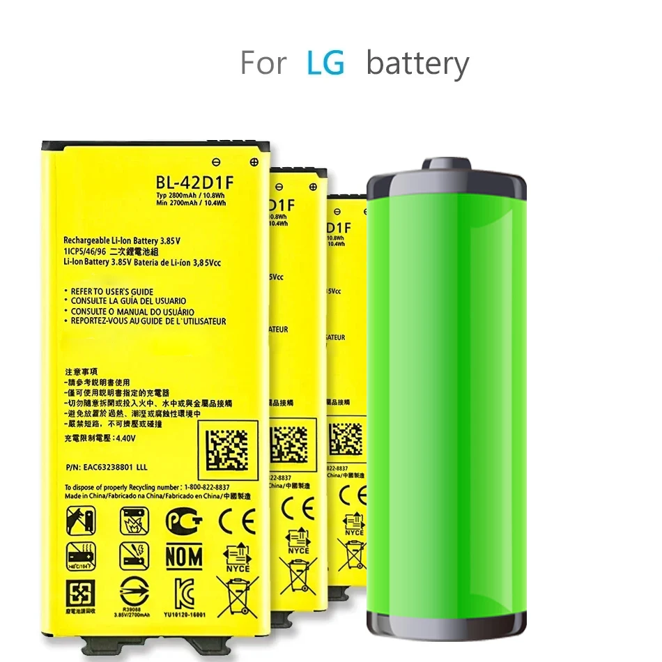 

Mobile Phone Battery for LG G5 BL-42D1F H850 H820 H830 H831 H840 H868 H860N H860 LS992 US992 2800mAh