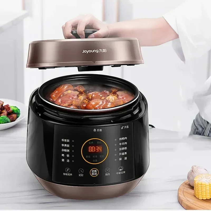 Joyoung Pressure Cooker 5 Liters Rice Cooker Coppersmith Fire 2 Inner Pots Nutritious Cooking Electric Pressure Cookers 220V 2