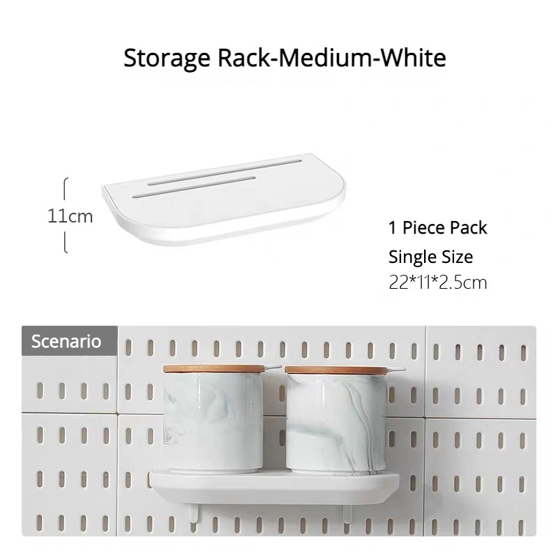 Multi-Functional Pegboard Wall Organizer with Shelves