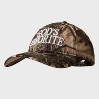 Fashion Retro Camouflage Baseball Cap 3d Embroidery Letter Women's Street Fashion Bend Edge Shows Small Face Baseball Cap 1