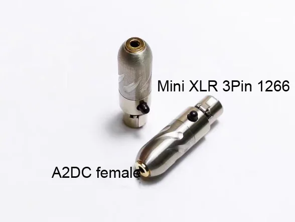 1 Pair 0.78mm/MMCX 3.5MM/2.5/MM/A2DC Female To MINI XLR 3Pin For HEDD 1266 GL850 MEZE Headphone Earphone Connector Adaptor