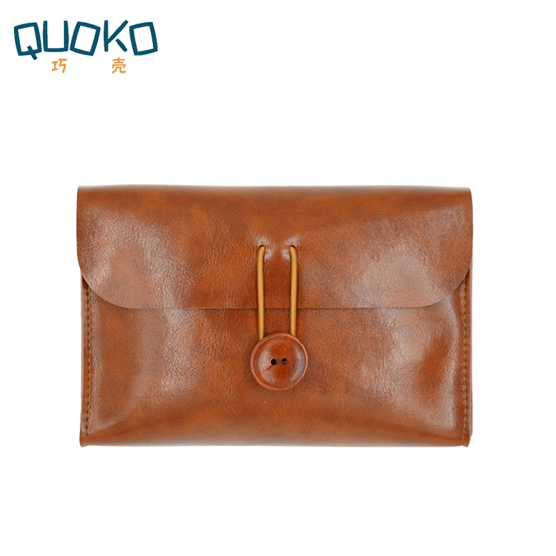 PU Leather Accessory Pouch and Charger Storage Sleeve