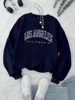 Fashion Woman Sweatshirts New York Brooklyn Letter Prints Pullovers Casual Crewneck Oversize Hoodies Fleece Warm Female Clothes 3