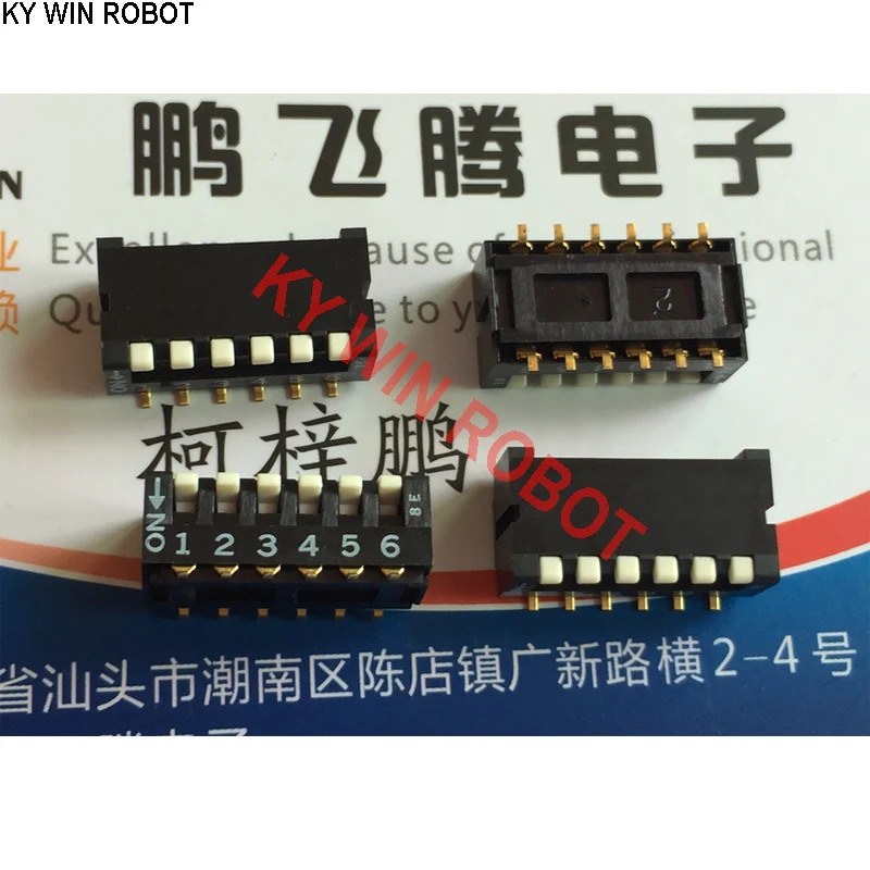 

1PCS Japan dial code switch 6-bit side dial patch 2.54 pitch CFP-0611TB