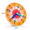 Kids Montessori Wooden Clock Toys Time Learning Teaching Aids Educational Toys For Children Primary School Clever Board Toy 5