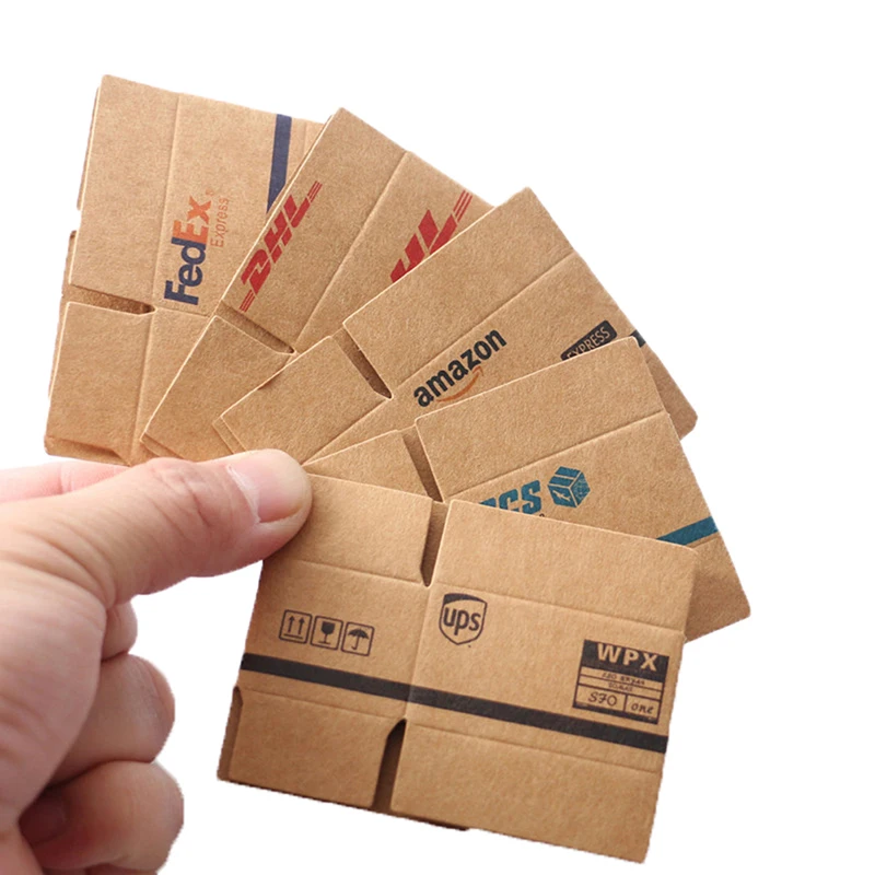 

5Pcs/1Set Mini Carton Express Box Dollhouse Miniature Decor Toy Doll House Decor Furniture Accessories