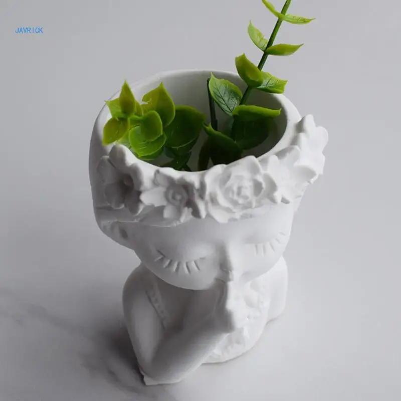 Silicone Flowerpot Mold Cements Pot DIY Succulent Making Mold Manual Clay Craft silicone flowerpot mold cements pot diy succulent making mold manual clay craft silicone gypsum concrete plant pots