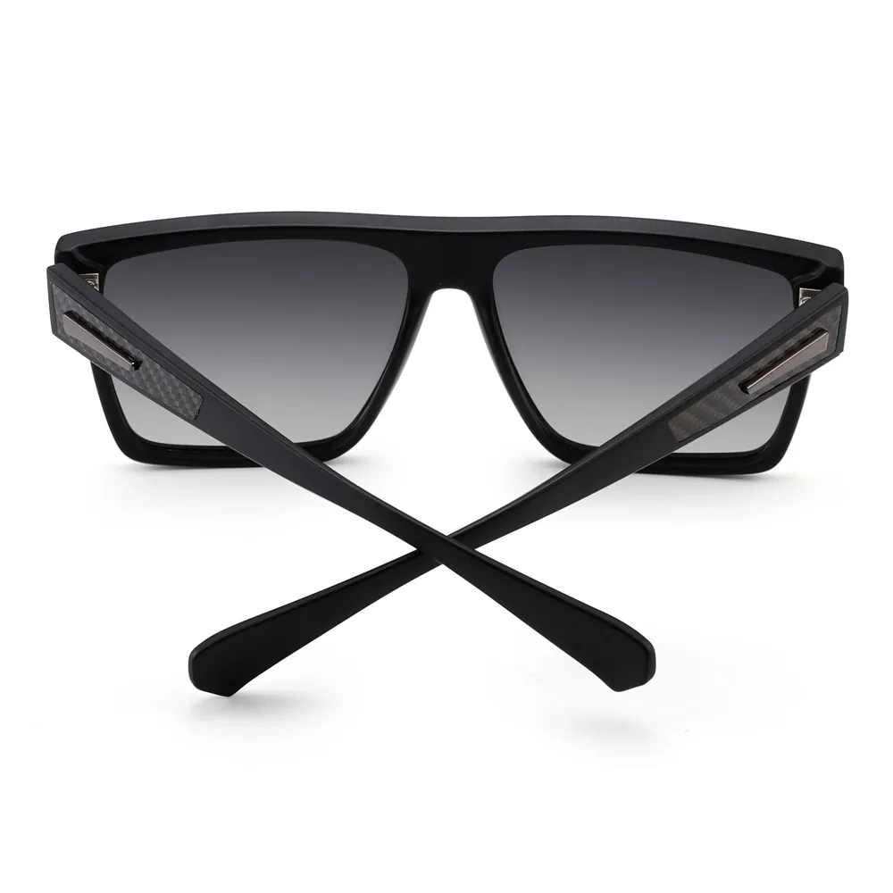 Retro Oversized Vierkante Gepolariseerde Zonnebril Vrouwen Mannen Brand Design Rijden Grote Grote Zonnebril Voor Vrouwen Mannen Zwart