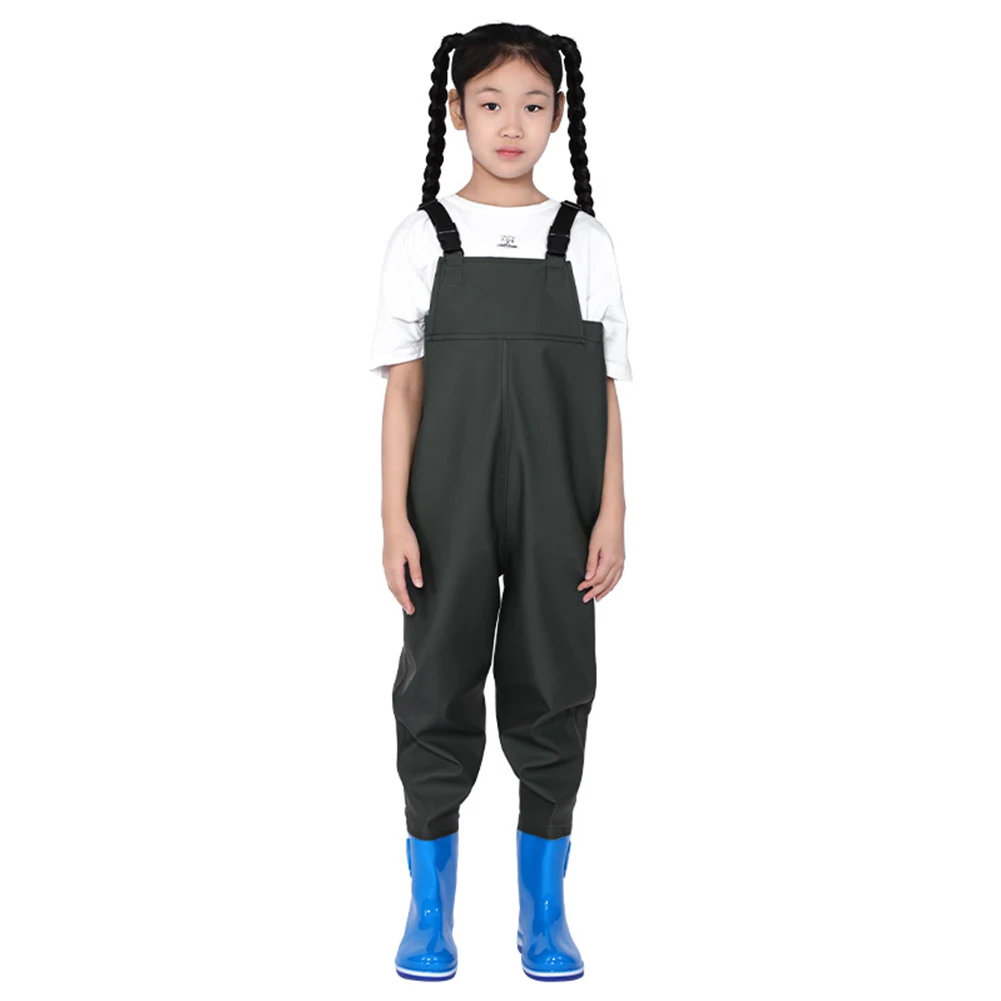 Kids fishing waders boots youth waterproof hunting raincoats