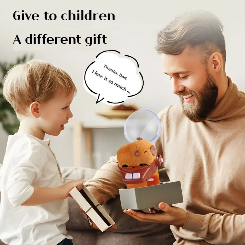 3D Cartoon Children RC Car Mini Watch Toys Cute Pet Car USB Charging Kapibala Watch Electric Toy Remote Control Toy