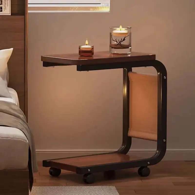 Corner Wood Sofa Tables Portable Space Saving Books Sofa Tables Waterproof Balcony Corner Italian Mesa Minimalist Furniture