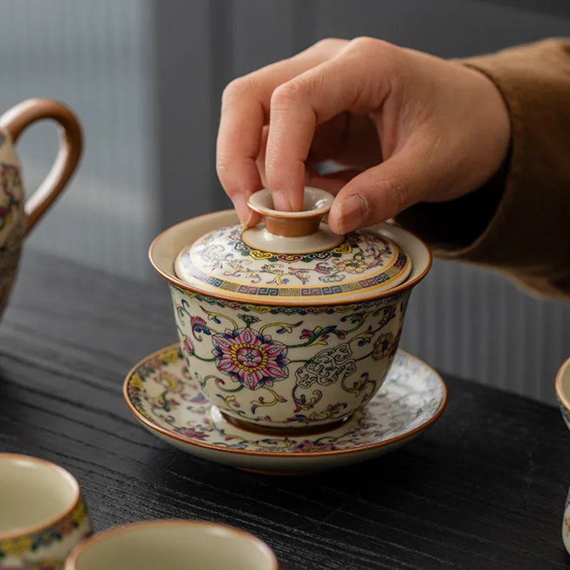 European Cute Tea Set Tableware Porcelain English Kung Fu Japanese Bowl Chinese Ceremony Tea Set Afternoon Juego De Te Teaware