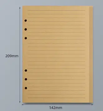 45 Sheets A5 A6 A7 Loose Leaf Notebook Refill Spiral Binder Inner Page Line Blank craft  Grid Inside Paper Stationery - Image 26