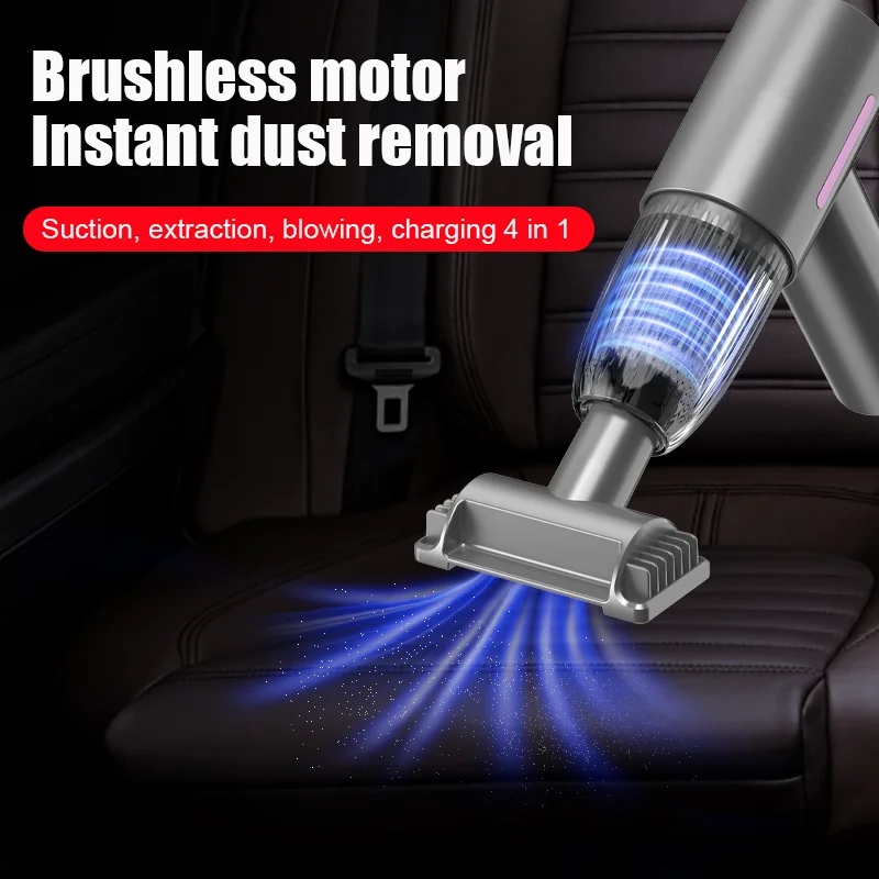 14000PA Car Vacuum Cleaner Mini Cleaning Machine Strong Suction USB Handheld for Car Home Appliance Portable Wireless Cleaner