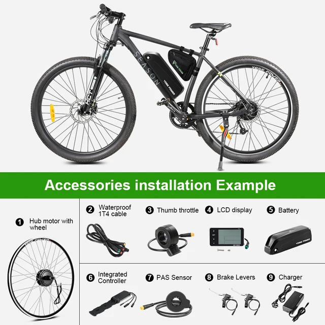 Conversion Bicicleta Kit De Llanta Electrica Para Bicicleta Kit