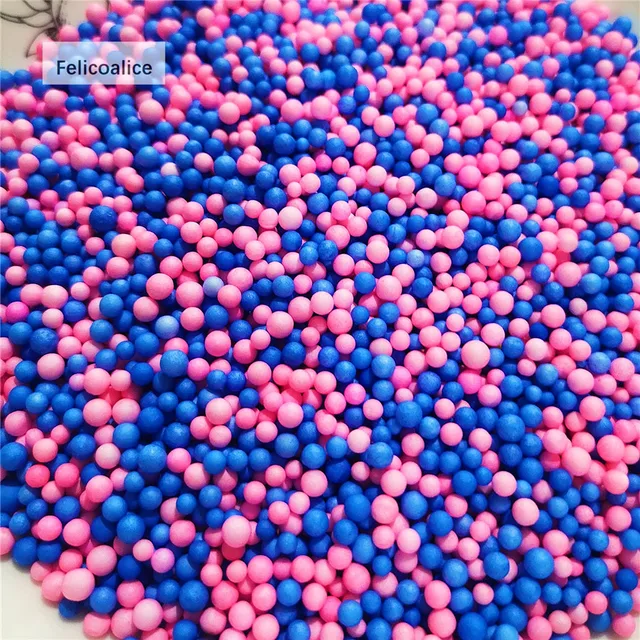 250g 15L 2.5-4mm New Mini Assorted Colorful Round Foam balls Polystyrene  Styrofoam Filler Foam Beads