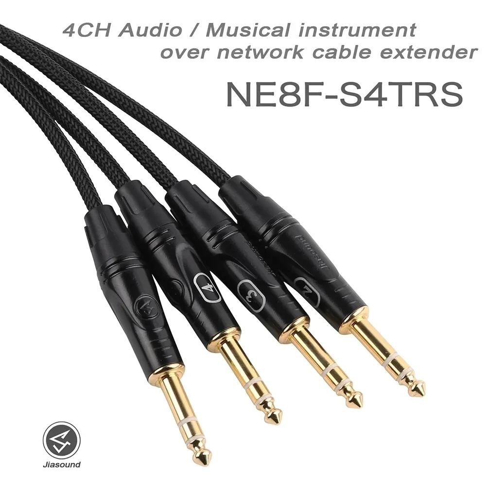 XLR Audio Snake 4 Channel 3 Pin Multi Network Breakout for Stage and Recording Studio Female&Male Cable Stage Audio NE8F-S4M