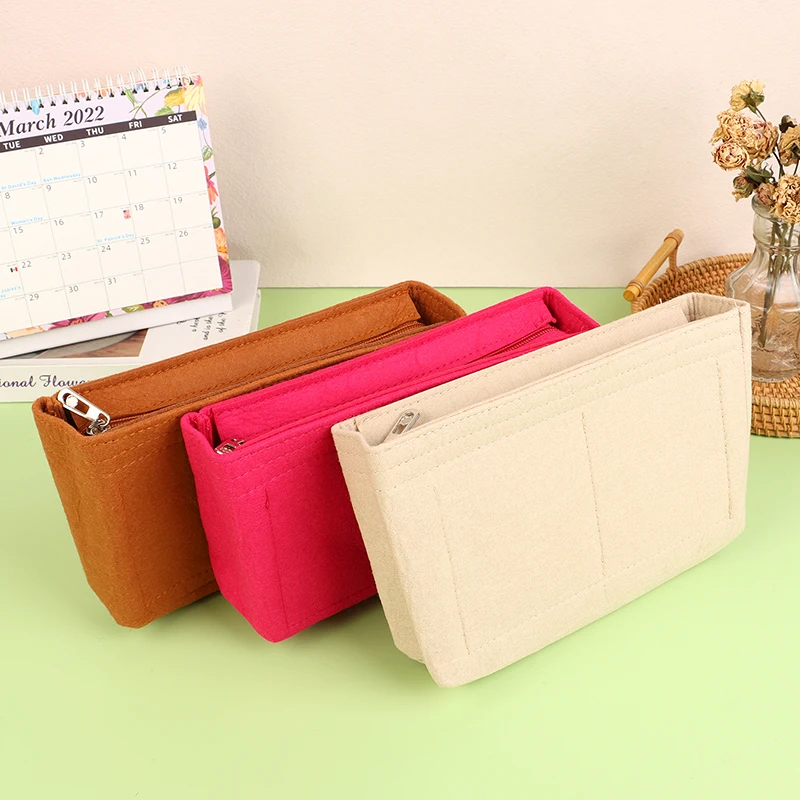 

Сумка-вкладыш из войлока, подходит для косметичек, сумок, вкладышей, сумок из фетровой ткани, переносной дорожный органайзер для кошелька