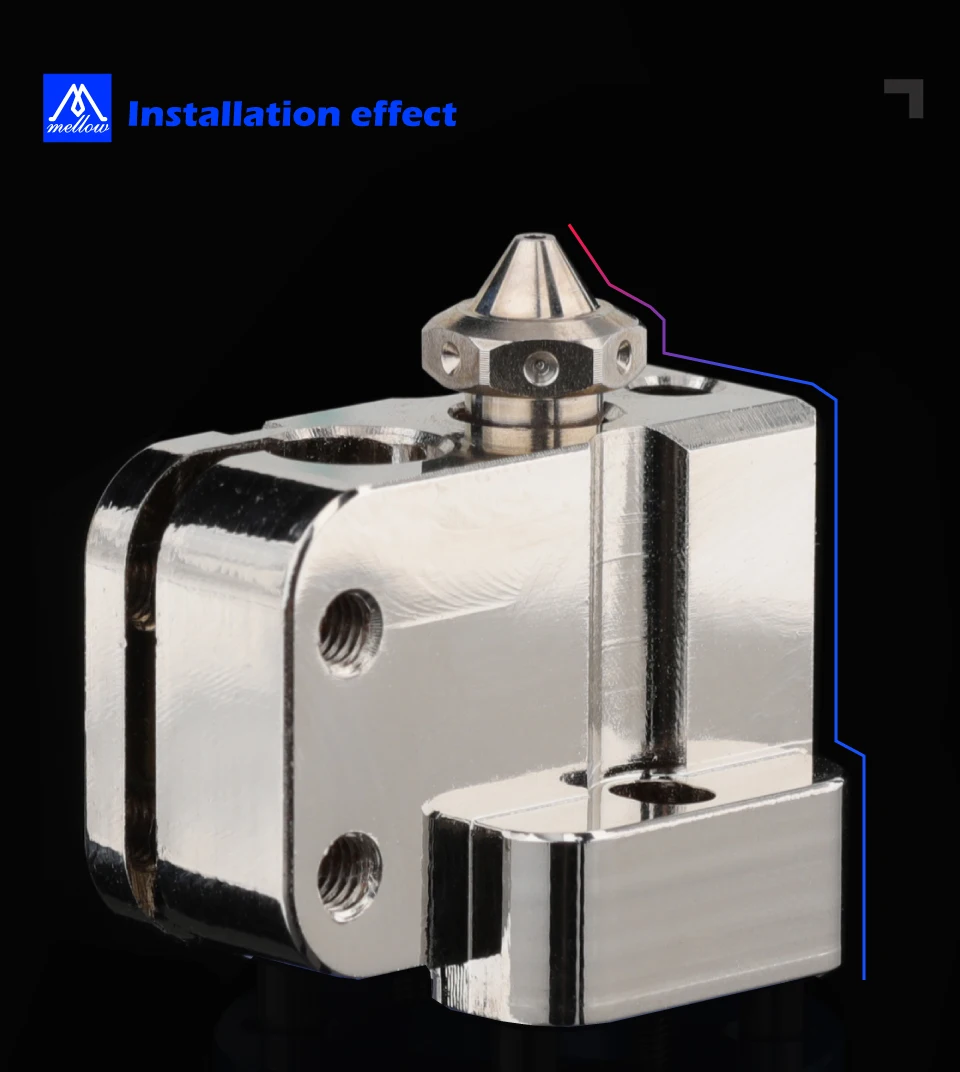 Mellow-3D Impressora NF-SC Bico de cobre banhado