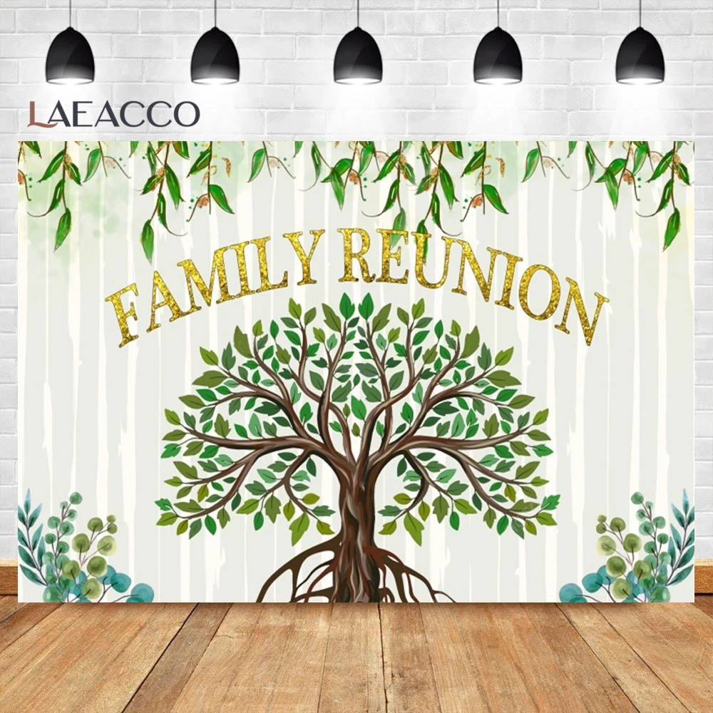 Party Decorations Family Reunion Backdrop Banner - 6x4 Ft Tree Photo ...