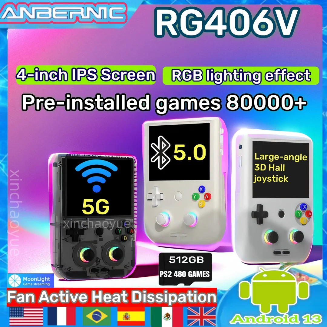ANBERNIC RG406V Retro Handheld Game Video Player Console 4