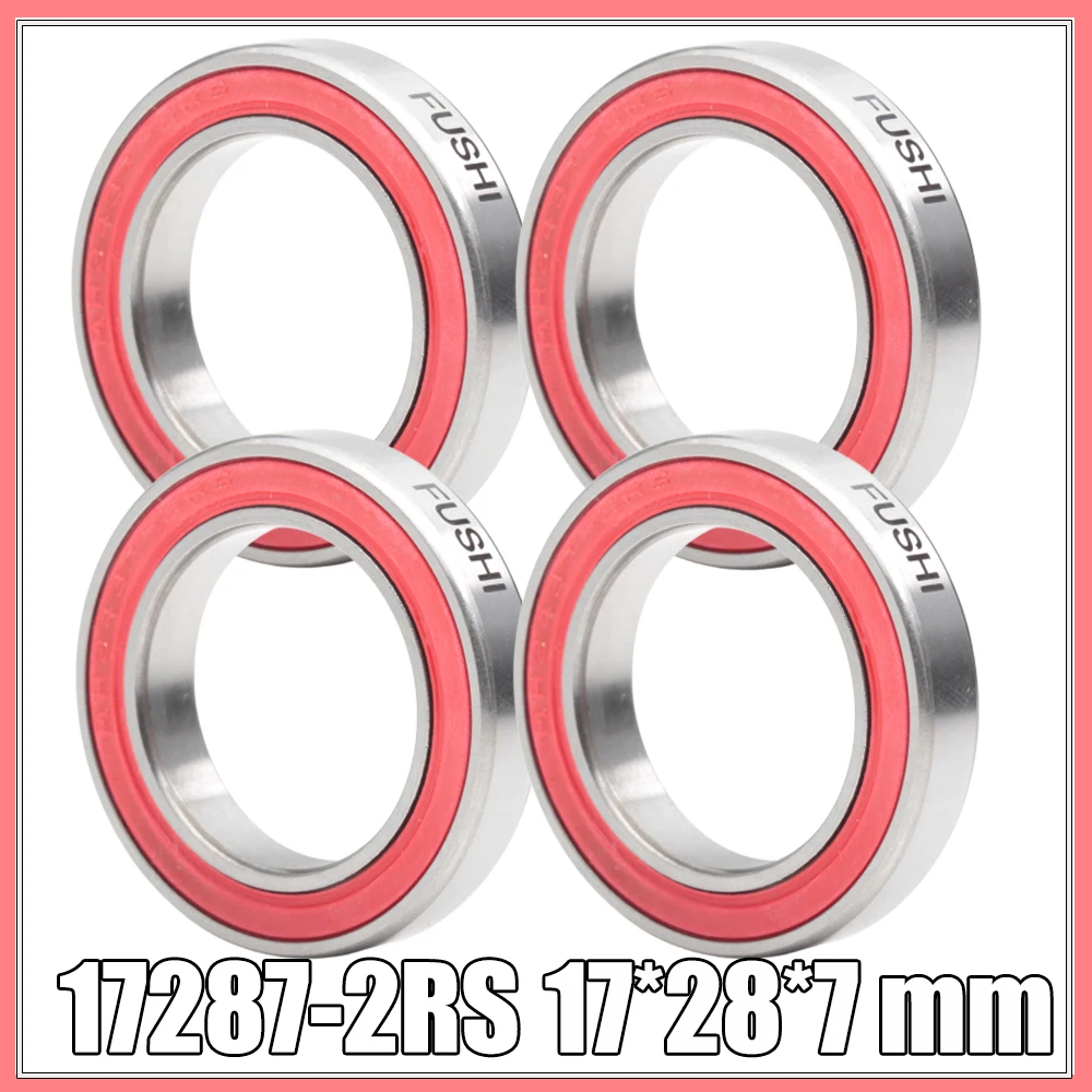 10 pz/lotto 17287-2RS MR17287 17287 17287RS GCR15 61902/17 cuscinetto a sfere 17x28x7mm per ruote bici cuscinetti di riparazione staffa inferiore