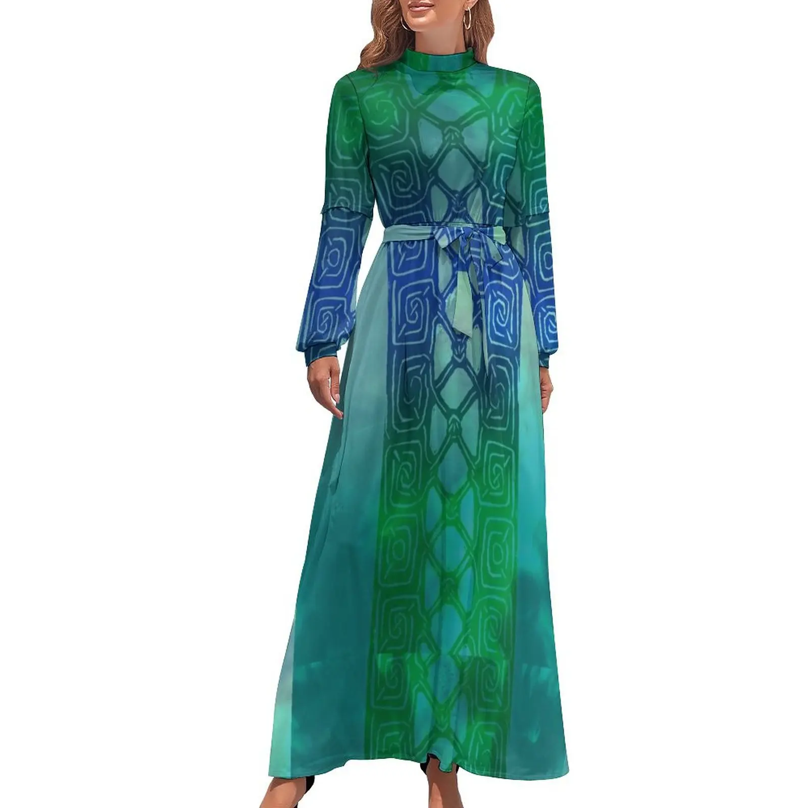 thumbnail image 1 of Vestido largo de banda celta, estilo coreano, trajes de playa para mujeres, 1 of 5