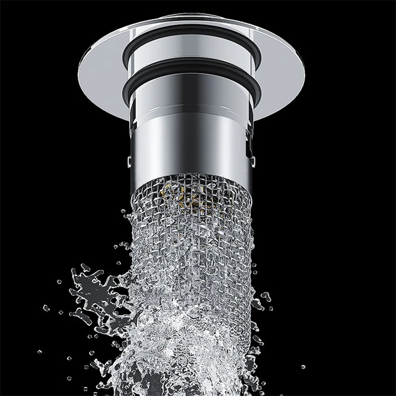 Multifunctional Floor Drain Filter Washbasin Pop-Up Bounce Core Basin Stopper Hair Catcher Shower Sink Strainer Bathroom Tools sink filter sink strainer floor drain filter hair drain catcher shower drain filter
