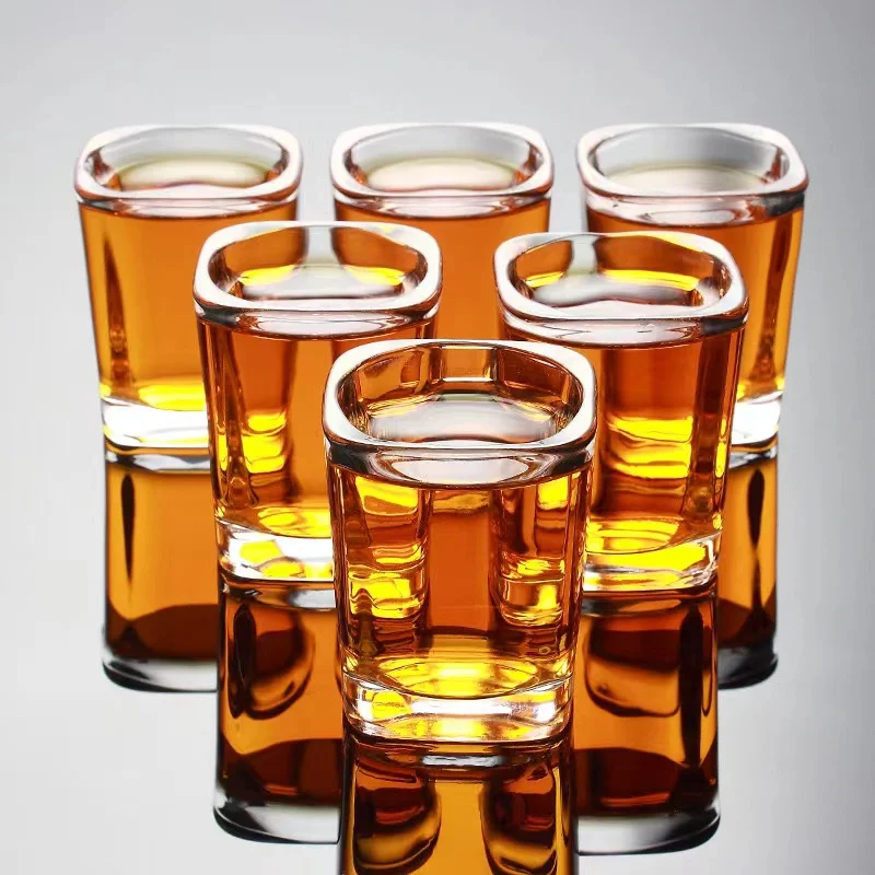 White Wine Glass Cup Shot Glass Set Thicken Borosilicate Spirit Party Bar KTV Shot Glasses Drinkware Set Whisky Cups wine cup wine glass spirits cup drinking glasses